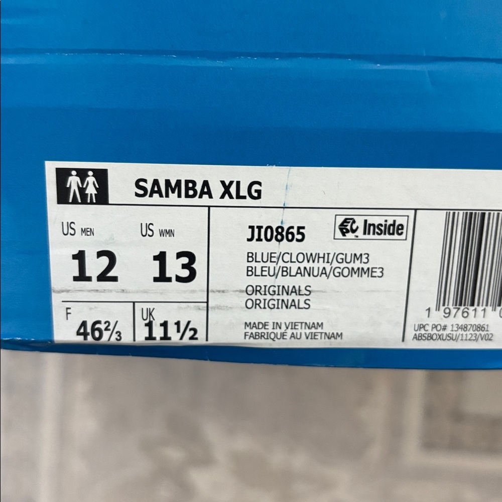 Adidas Samba XLG JI0865 Royal Blue Sneakers Men’s Sizes Paris Olympics - Picture 11 of 11